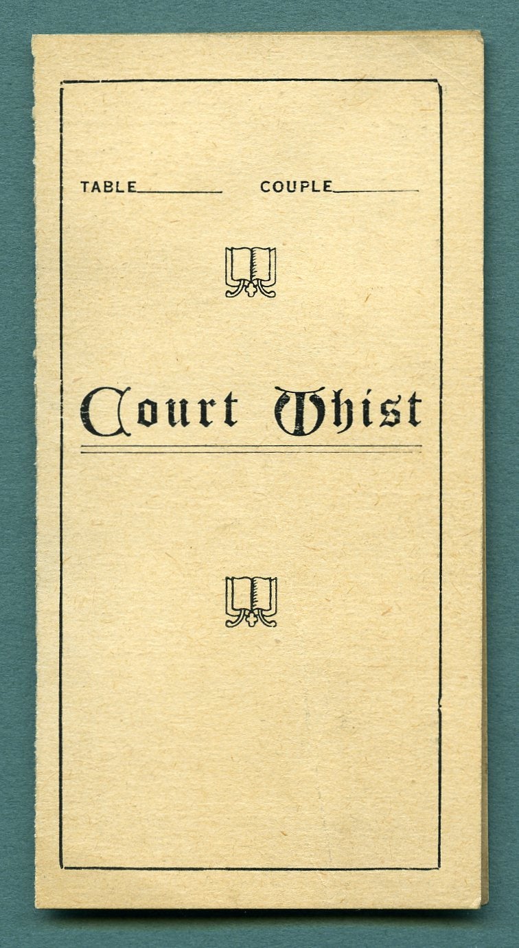 court whist score card printable
